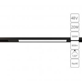 Магнитный трековый светильник Arte Lamp Optima 3000К A7284PL-1BK