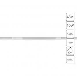 Магнитный трековый светильник Arte Lamp Optima 3000К A7283PL-1WH