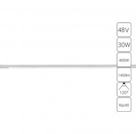 Магнитный трековый светильник Arte Lamp Optima 4000К A7265PL-1WH