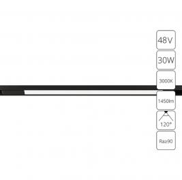 Магнитный трековый светильник Arte Lamp Optima 3000К A7285PL-1BK