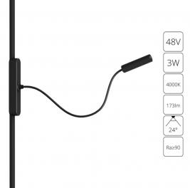 Магнитный трековый светильник Arte Lamp Rapid 4000К A6162PL-1BK