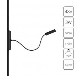 Магнитный трековый светильник Arte Lamp Rapid 3000К A1162PL-1BK