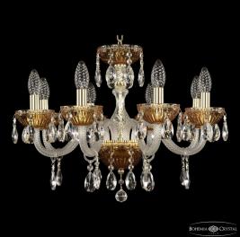 Люстра Bohemia Ivele Crystal  5417/8/195 G Amber/M-1G