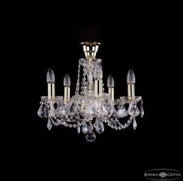 Люстра Bohemia Ivele Crystal  1402/5/141 G Leafs tube