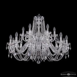 Люстра Bohemia Ivele Crystal  1402/12+6/300/2d Ni