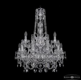 Люстра Bohemia Ivele Crystal  1411/10+5/195/h-77/2d Ni