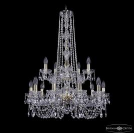 Люстра Bohemia Ivele Crystal  1402/10+5/240/h-90/2d G