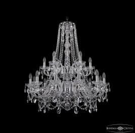 Люстра Bohemia Ivele Crystal  1411/12+6/300/h-93/2d Ni