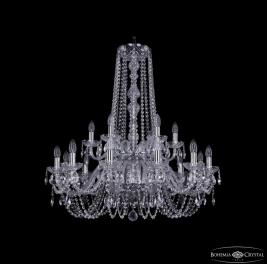Люстра Bohemia Ivele Crystal  1402/12+6/300/h-91/2d Ni