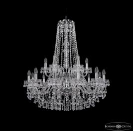 Люстра Bohemia Ivele Crystal  1410/12+6/300/h-95/2d Ni V0300