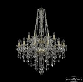 Люстра Bohemia Ivele Crystal  1415/12+6/300/h-112/2d G