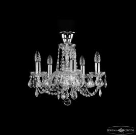 Люстра Bohemia Ivele Crystal 1402/5/141 Ni Leafs Tube