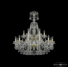 Люстра Bohemia Ivele Crystal 1409/12+6/300/XL-94/2d G
