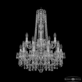 Люстра Bohemia Ivele Crystal 1403/10+5/195/h-77/2d Ni