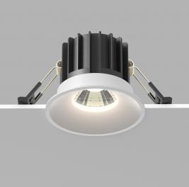 Точечный светильник Maytoni Technical Downlight 4000K Round DL058-12W4K-W