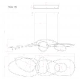 Светильник подвесной Arte Lamp Oracle A2964SP-75PB