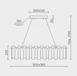Подвесной светильник Modelux   ML.6995.1000 BS