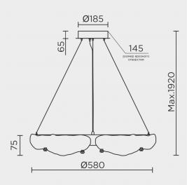 Подвесной светильник Modelux  4000K ML.9366.600 GD