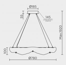 Подвесной светильник Modelux  4000K ML.9366.800 GD