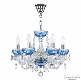 Люстра Bohemia Ivele Crystal 5402/6/141 Ni Aquamarine/M-1G