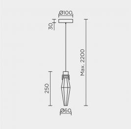 Подвесной светильник Modelux 4000K ML.89180.1 CR