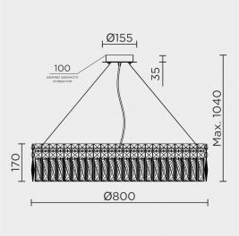 Люстра Modelux  ML.7084.800 CR