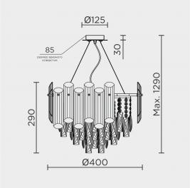 Люстра Modelux  ML.7088.400 CR