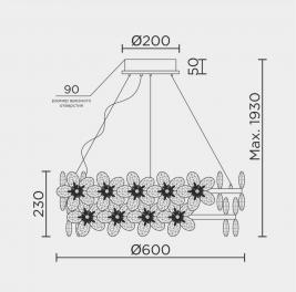 Подвесной светильник Modelux 4000K ML.9520.600 GD