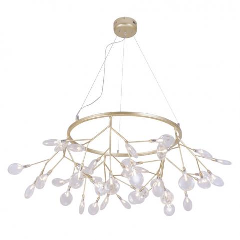 Люстра Crystal Lux EVITA SP45 D GOLD/TRANSPARENT