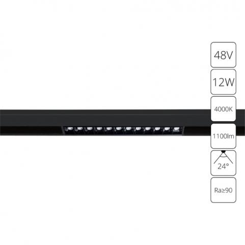 Магнитный трековый светильник Arte Lamp Linea 4000К A4664PL-1BK