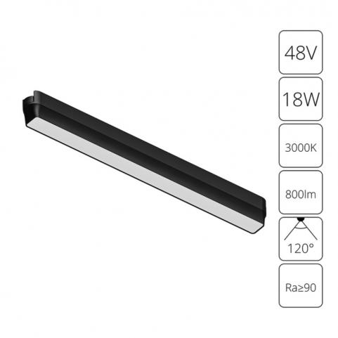 Магнитный трековый светильник Arte Lamp Rapid 3000К A1168PL-1BK