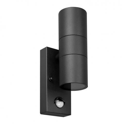Настенный уличный светильник Arte Lamp Mistero с датчиком движения A3322AL-2BK