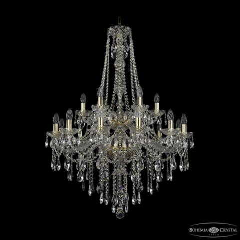 Люстра Bohemia Ivele Crystal  1415/12+6/300/h-112/2d G