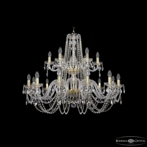 Люстра Bohemia Ivele Crystal 1402/12+6/360/2d G