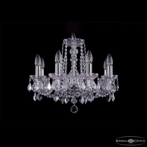 Люстра Bohemia Ivele Crystal 1402/8/160 Ni Leafs