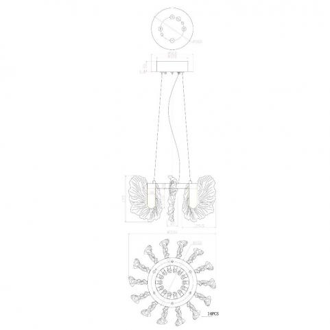 Подвесной светильник Divinare Anna 1138/01 SP-36