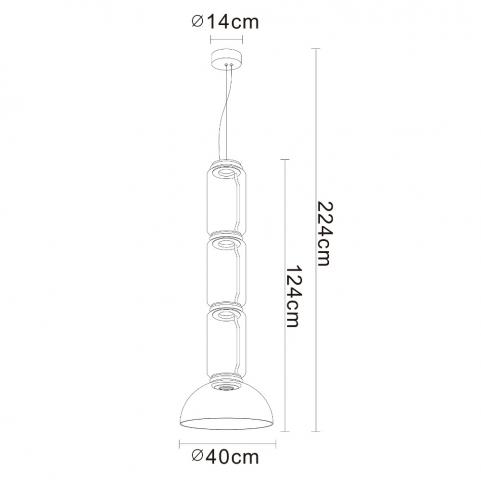 Подвесной светильник Divinare Trumpet 1242/06 SP-30