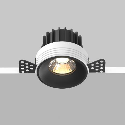 Точечный светильник Maytoni Technical Downlight 3000K Round DL058-12W3K-TRS-B