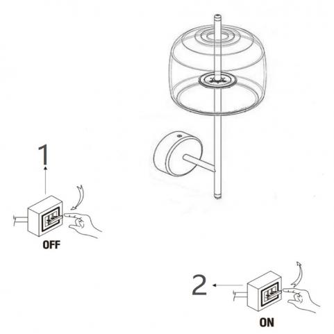 Бра Arte Lamp Padova A2404AP-1AM