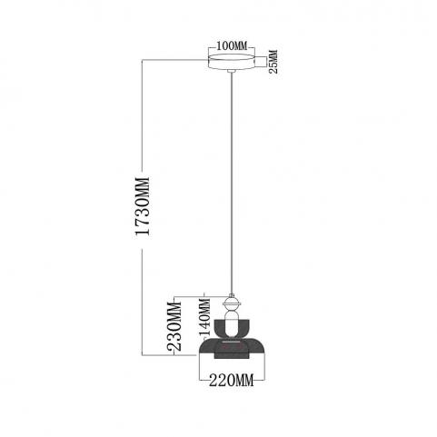 Светильник подвесной Arte Lamp Adagio A2791SP-1MD