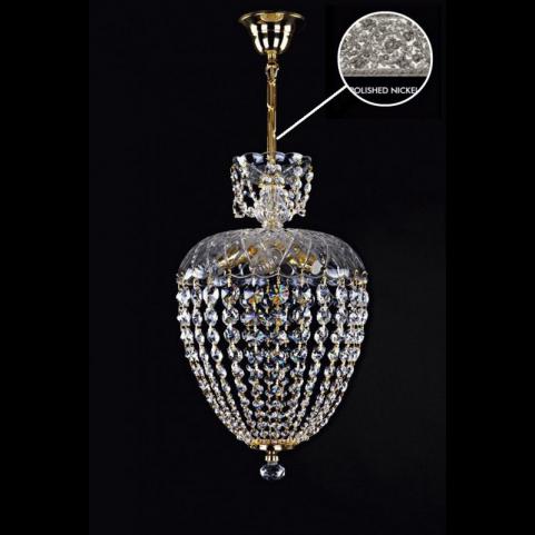Подвесной светильник Art Glass VIVIEN III. CHAIN NICKEL CE