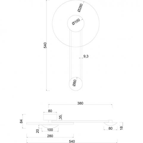 Бра Arte Lamp Biscotto A2640AP-1GO