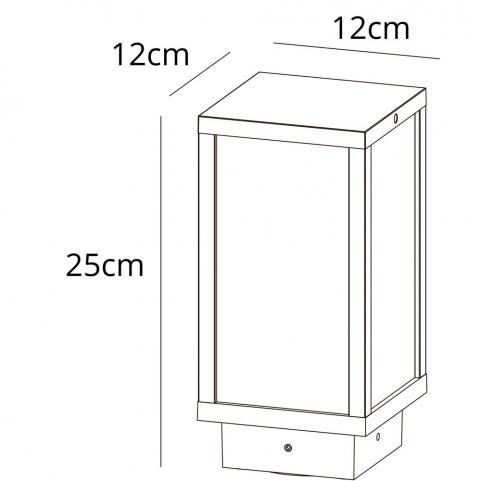 Уличный светильник Arte Lamp Pot A1631FN-1BK
