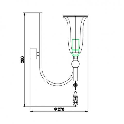 Бра Newport Sofia 4801/A