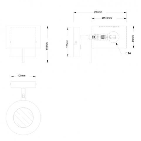 Бра Arte Lamp Sebastian A7051AP-1WH
