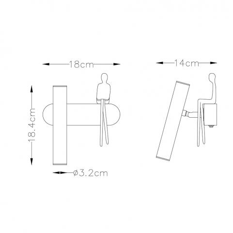 Бра Arte Lamp Albert A2173AP-1BK