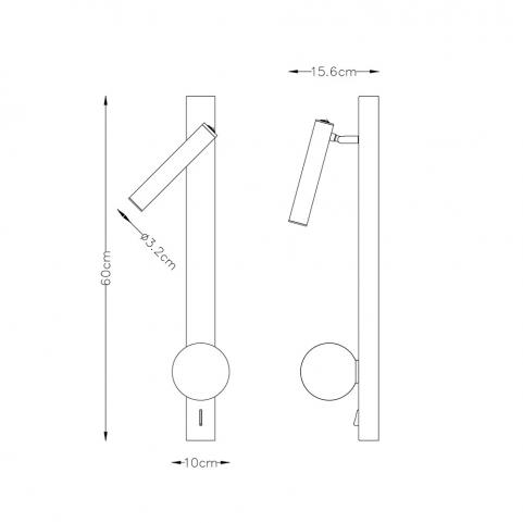 Бра Arte Lamp Joseph A2172AP-2BK
