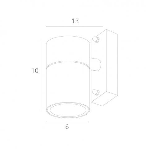 Настенный уличный светильник Arte Lamp Mistero  A3302AL-1GY