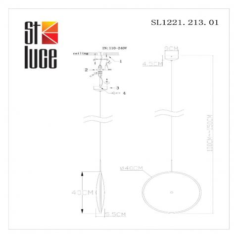 ST Luce Подвесной светильник ST-Luce Imente SL1221.213.01