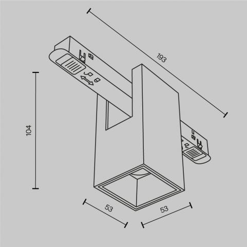 Трековый светильник Maytoni Technical Exility 2700-6000K Dim Smart Alfa TR121-4-7W-DS-BS